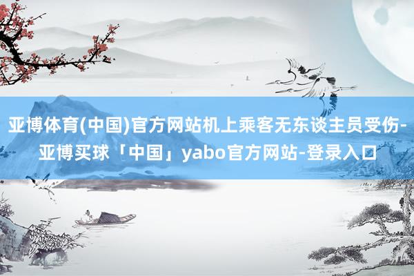 亚博体育(中国)官方网站机上乘客无东谈主员受伤-亚博买球「中国」yabo官方网站-登录入口